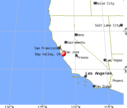 Day Valley, California map