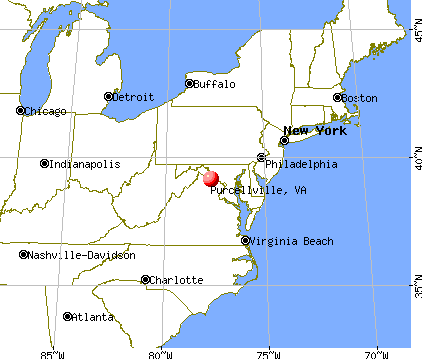 Purcellville, Virginia map