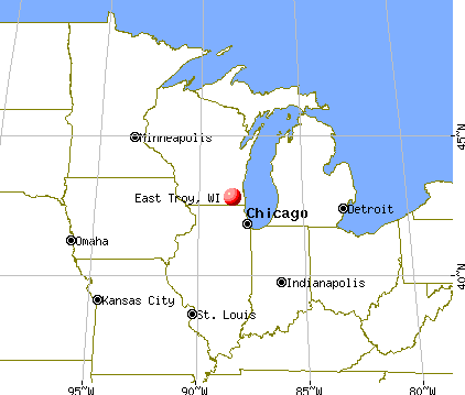 East Troy, Wisconsin map