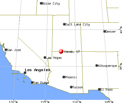 Kanab, Utah map