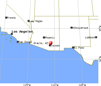 Oracle, Arizona map