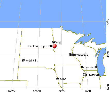 Breckenridge, Minnesota map
