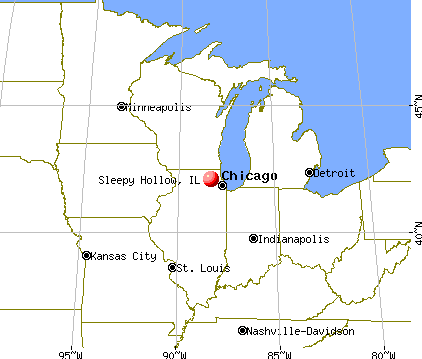 Sleepy Hollow, Illinois map