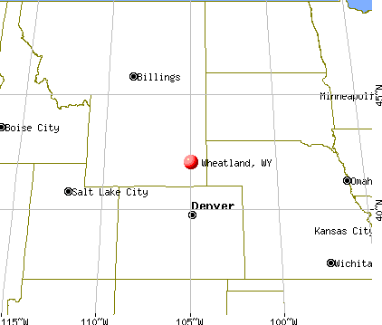 Wheatland, Wyoming map