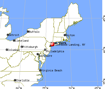 Glenwood Landing, New York map