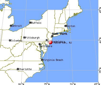 Tuckerton, New Jersey map