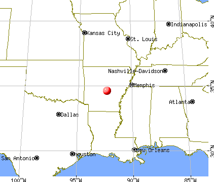 Parkers-Iron Springs, Arkansas map