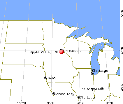Apple Valley, Minnesota map