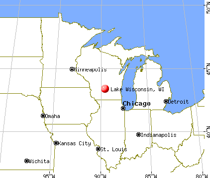 Lake Wisconsin, Wisconsin map