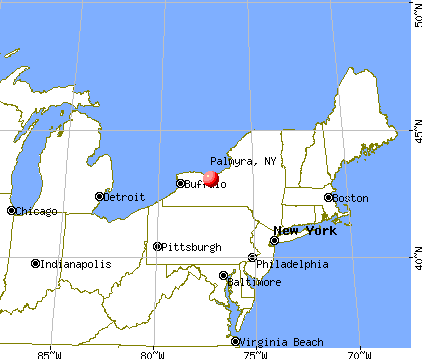 Palmyra, New York map
