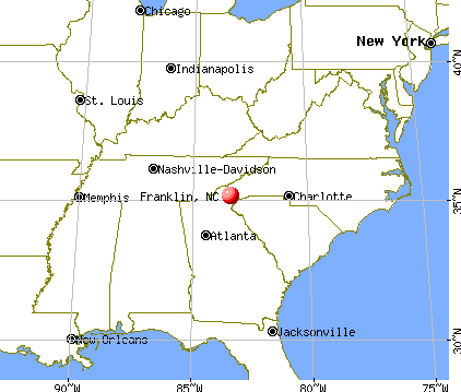 Franklin, North Carolina map