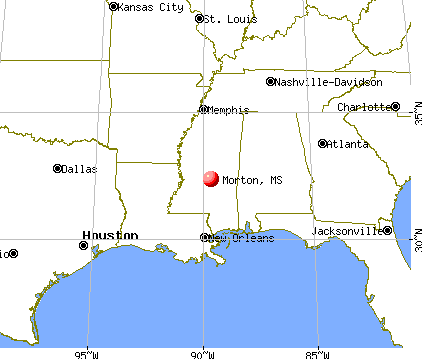 Morton, Mississippi map