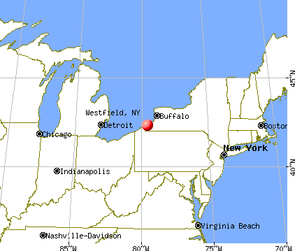 Westfield, New York map