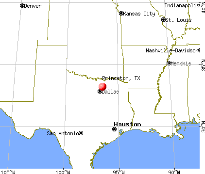 Princeton, Texas map
