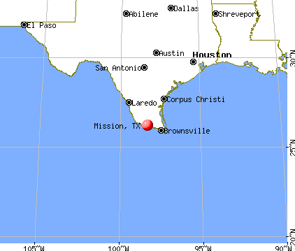 Mission, Texas map