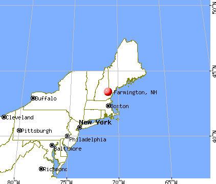 Farmington, New Hampshire map