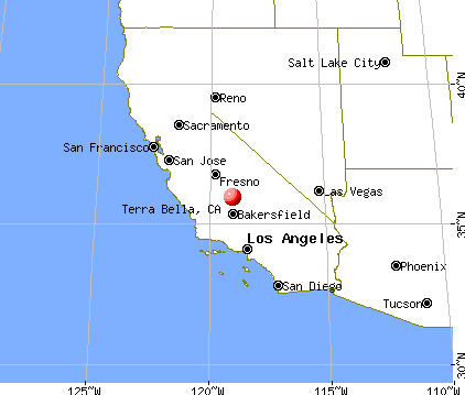 Terra Bella, California map