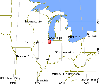 Ford Heights, Illinois map
