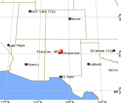 Placitas, New Mexico map
