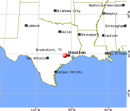 Brookshire, Texas map
