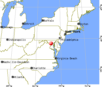 Ashton-Sandy Spring, Maryland map
