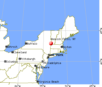 Hoosick Falls, New York map