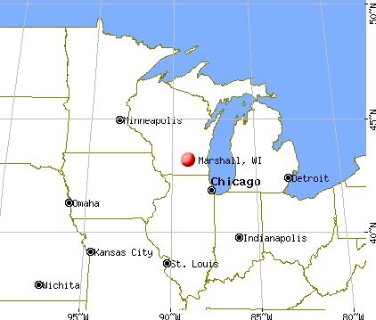 Marshall, Wisconsin map