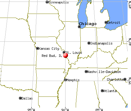 Red Bud, Illinois map