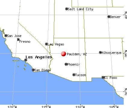 Paulden, Arizona map