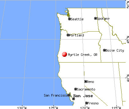 Myrtle Creek Oregon Or 97457 Profile Population Maps Real