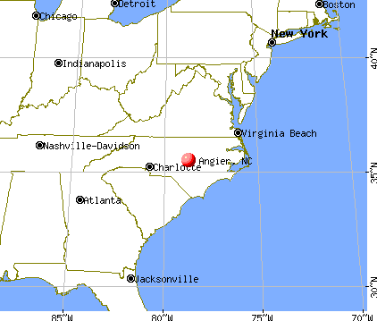Angier, North Carolina map