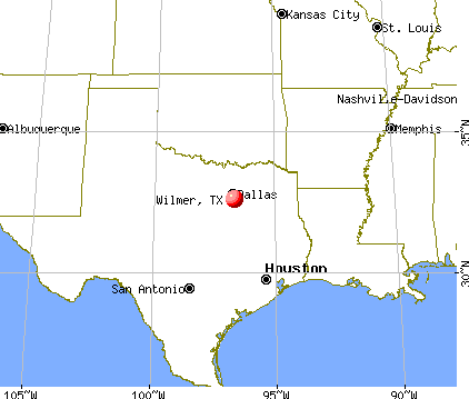Wilmer, Texas map