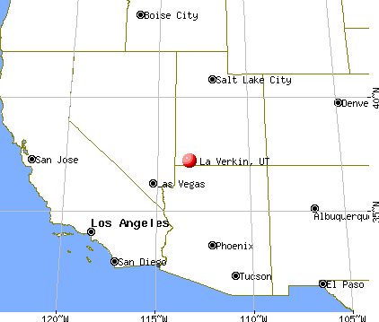La Verkin, Utah map