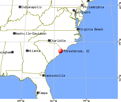 Forestbrook, South Carolina map