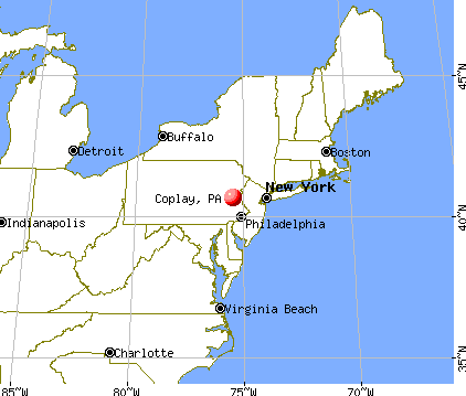 Coplay, Pennsylvania map