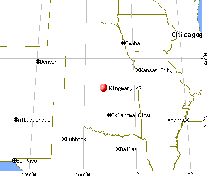 Kingman, Kansas map