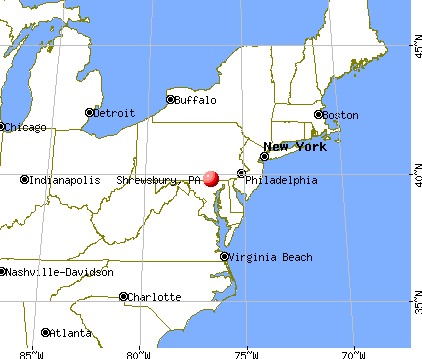 Shrewsbury, Pennsylvania map