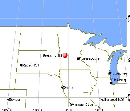 Benson, Minnesota map