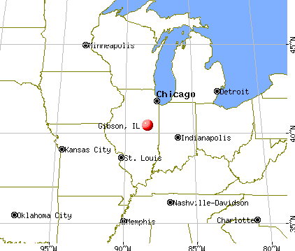 Gibson City, Illinois map