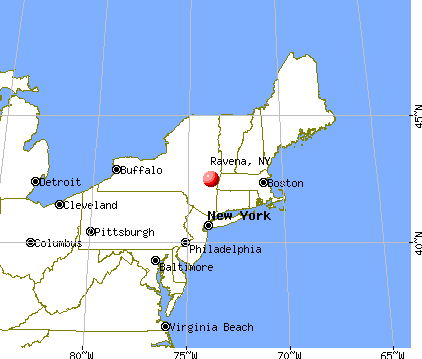 Ravena, New York map