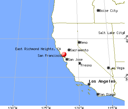 East Richmond Heights, California map