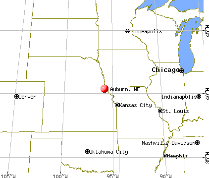 Auburn, Nebraska map