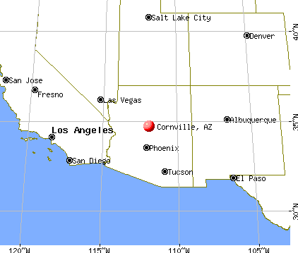 Cornville, Arizona map