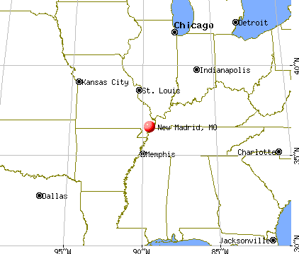 New Madrid, Missouri map