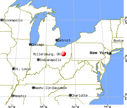 Millersburg, Ohio map