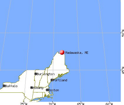 Madawaska, Maine map