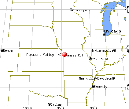 Pleasant Valley, Missouri map
