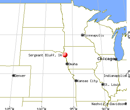 Sergeant Bluff, Iowa map
