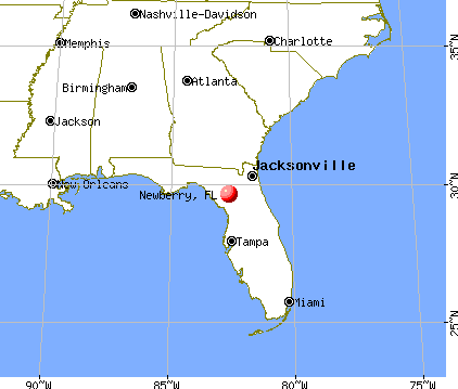Newberry, Florida map