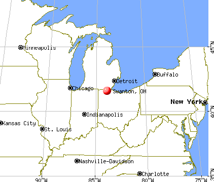 Swanton, Ohio map